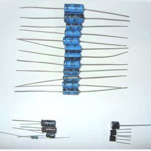 Blue axial capacitors For Spectrum 16/48 and Composite Mod Kit