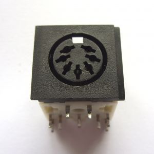C64 Power socket  - 7 pin DIN - Later type with 5mm spaced anchor pins *NEW*