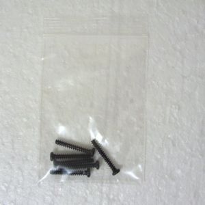 Set of 6 black case screws for Spectrum 128+3